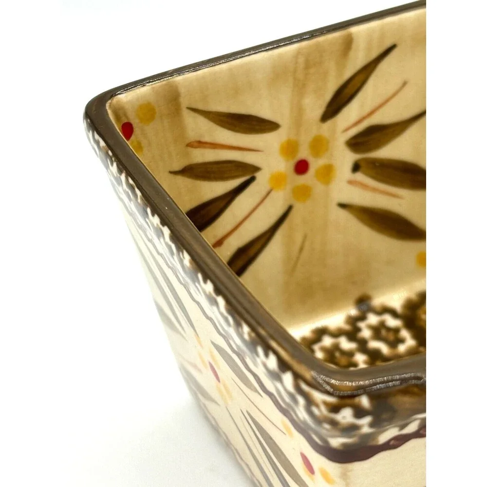 Temp-Tations by Tara Ramekins Square Serving Bowls‎ 10oz w/Lids & Metal Carrier
